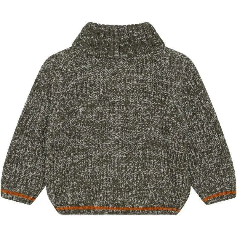 Jungen Khaki Wollpullover & Hose