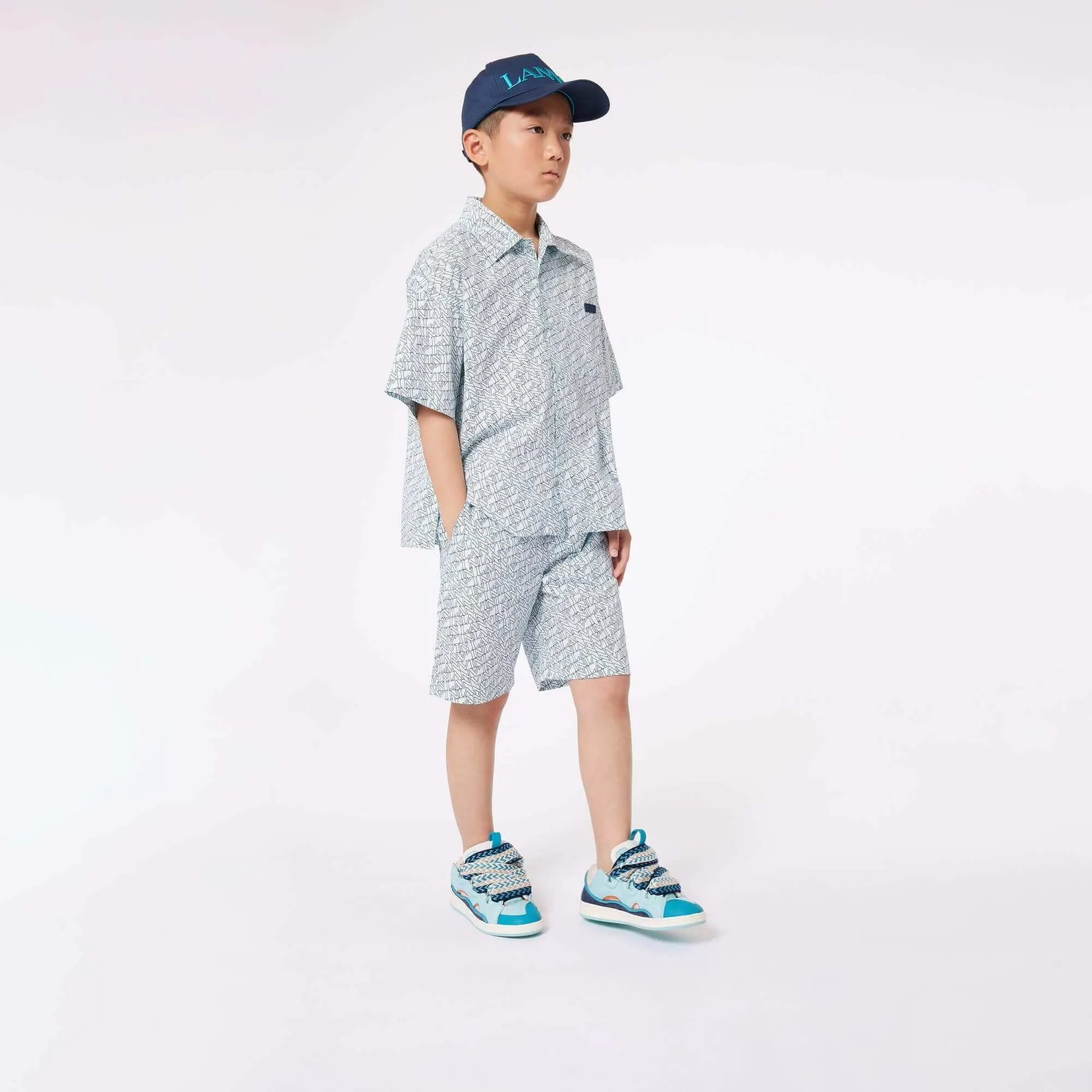 Jungen Logo Muster Shorts