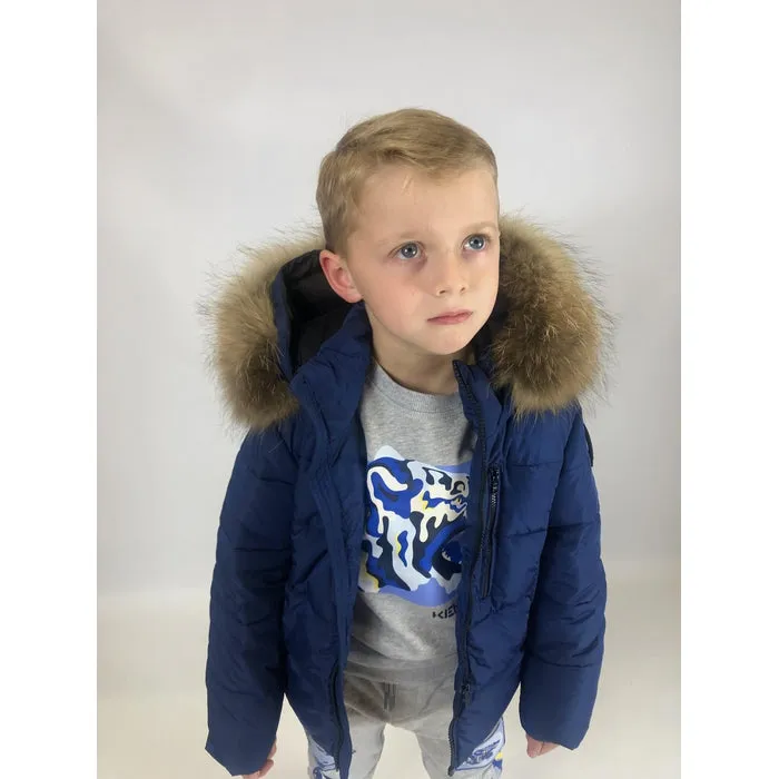 Jungen Mitternachtsblauer Mantel