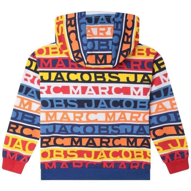 Jungen Kapuzenpullover mit mehrfarbigem Logo