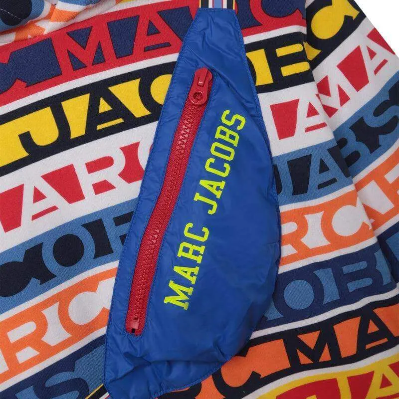Jungen Kapuzenpullover mit mehrfarbigem Logo