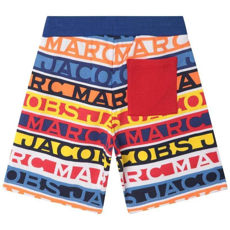 Jungen Mehrfarbige Logo Shorts
