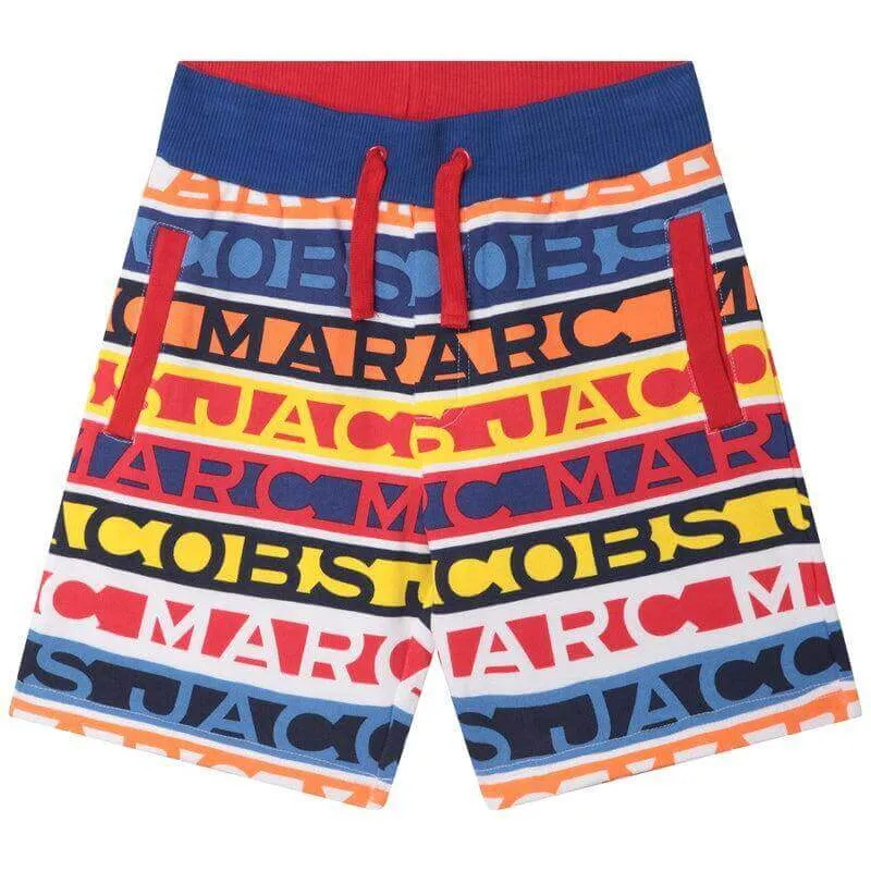 Jungen Mehrfarbige Logo Shorts