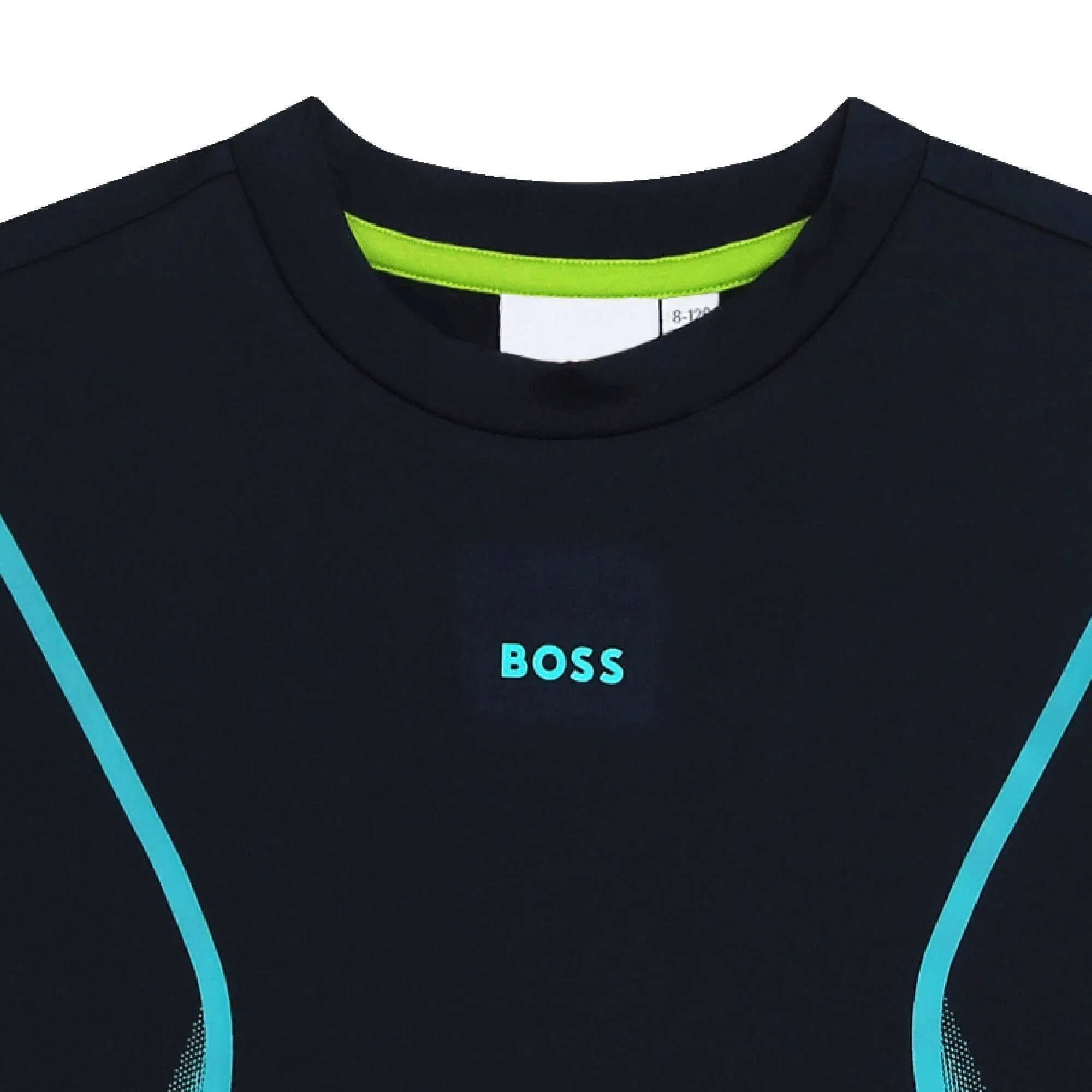 Jungen Navy & Aquablau Kurzarm T-Shirt