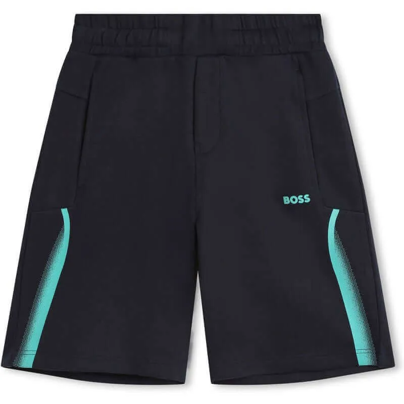 Jungen Navy & Türkis Shorts