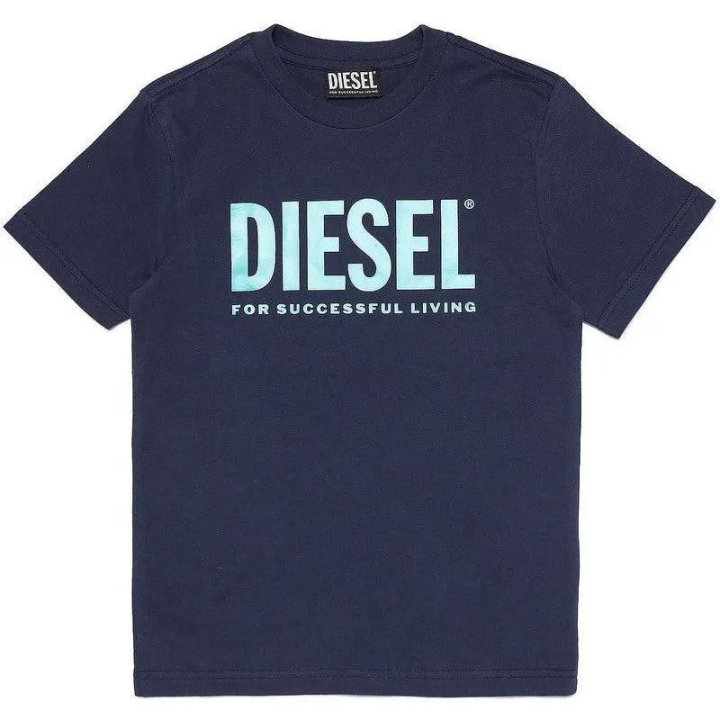 Jungen Navy Living Print T-Shirt