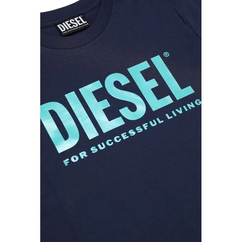 Jungen Navy Living Print T-Shirt