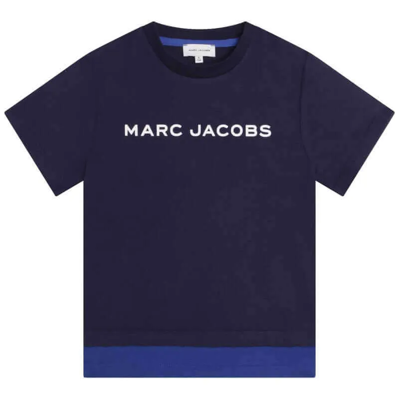 Jungen Navy Logo Bio-Baumwoll-T-Shirt