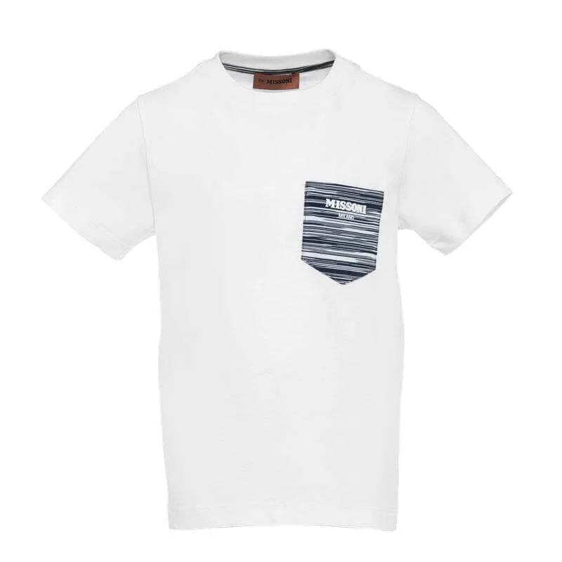 Jungen Navy Logo T-Shirt mit Tasche