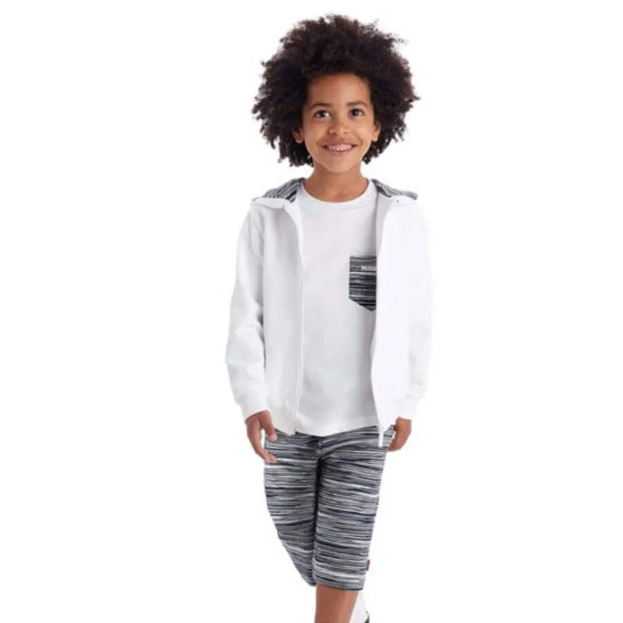 Jungen Navy Logo T-Shirt mit Tasche