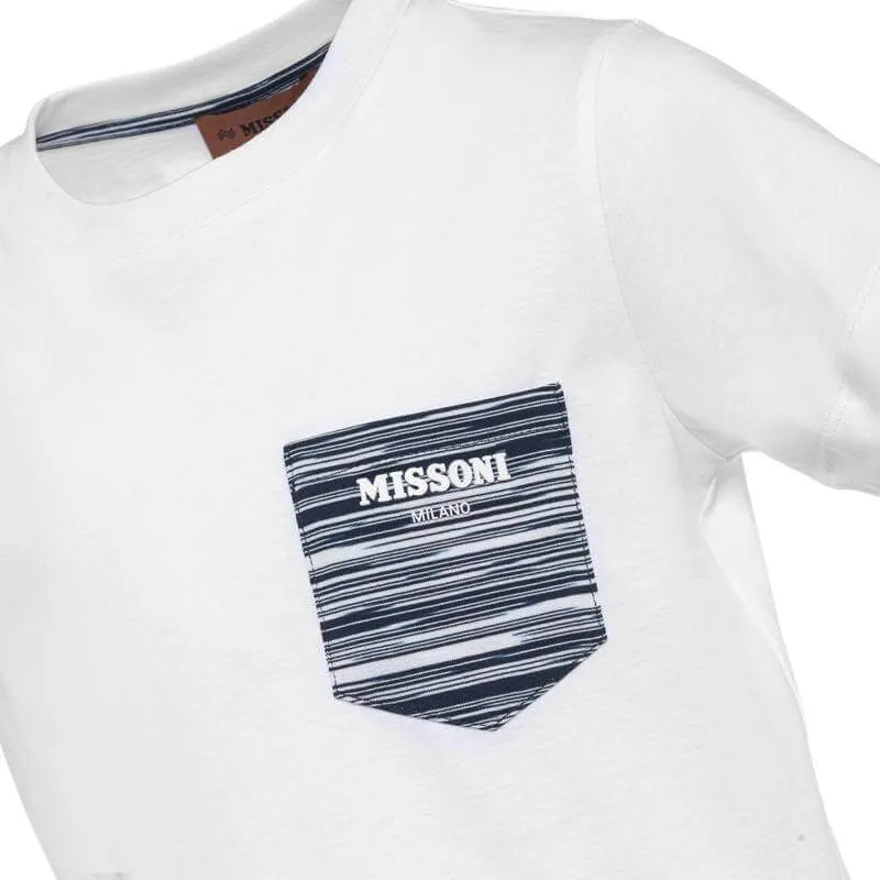 Jungen Navy Logo T-Shirt mit Tasche