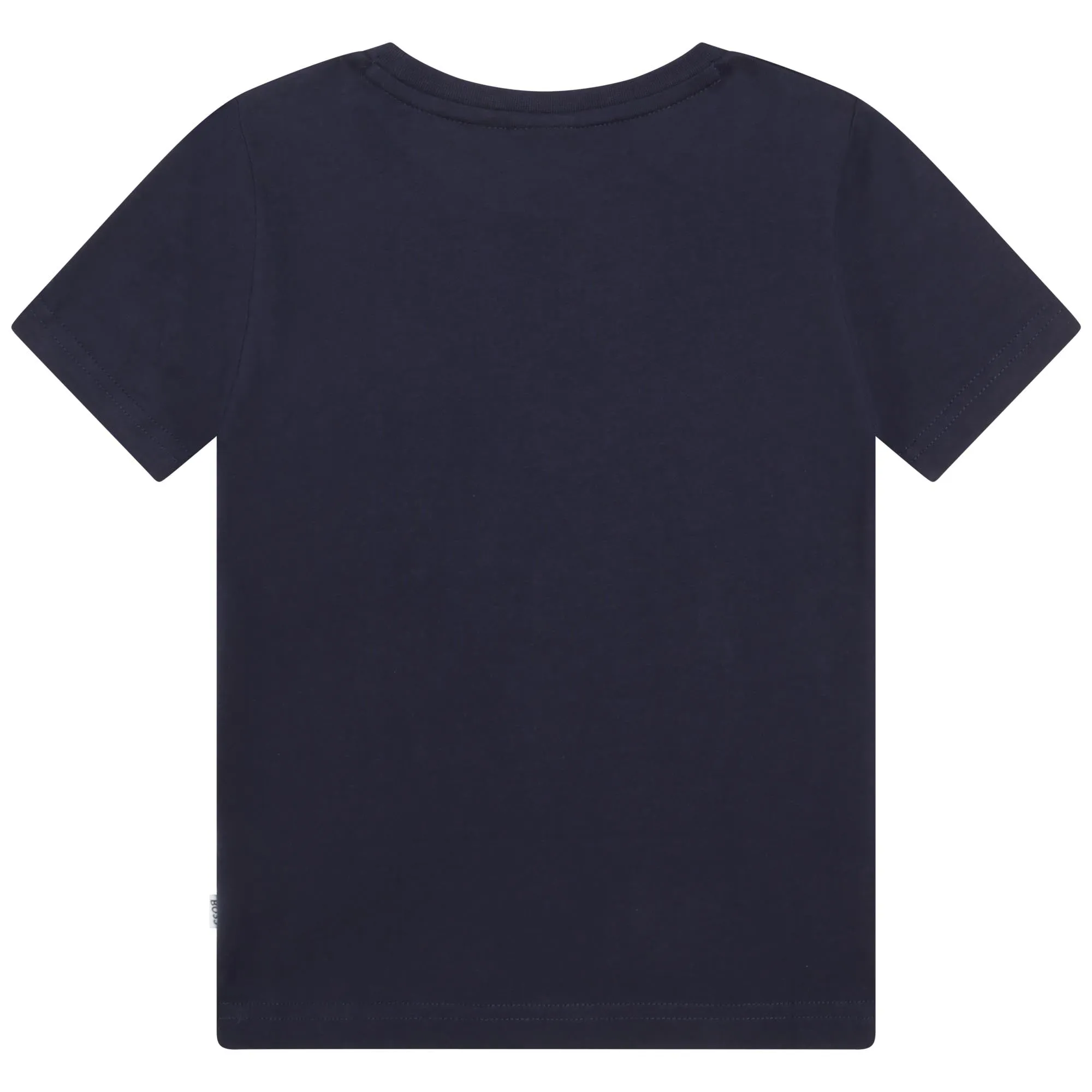 Jungen Navy Logo Kurzarm T-Shirt