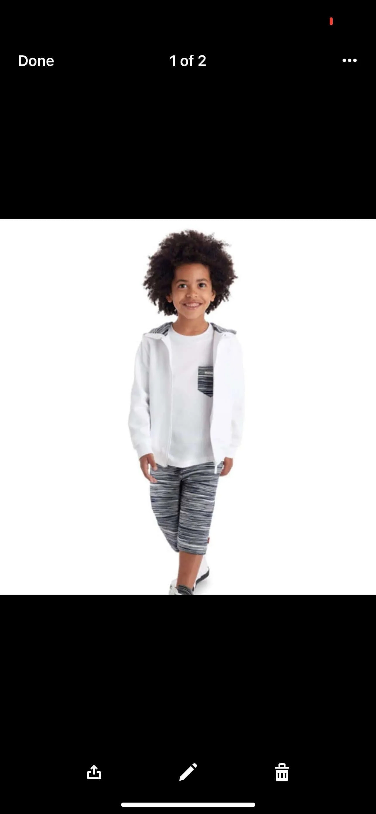 Jungen Navy Streifen Jersey Short