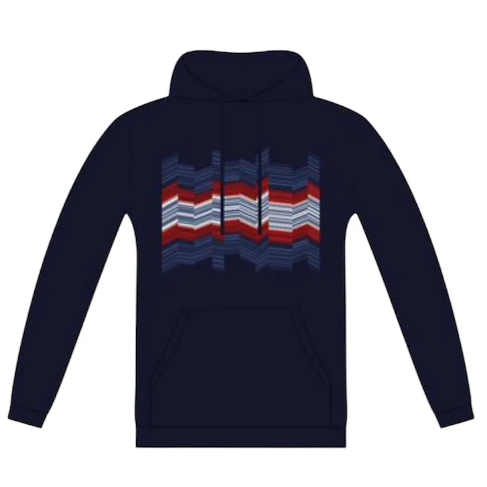 Jungen Navy Wave Hoodie