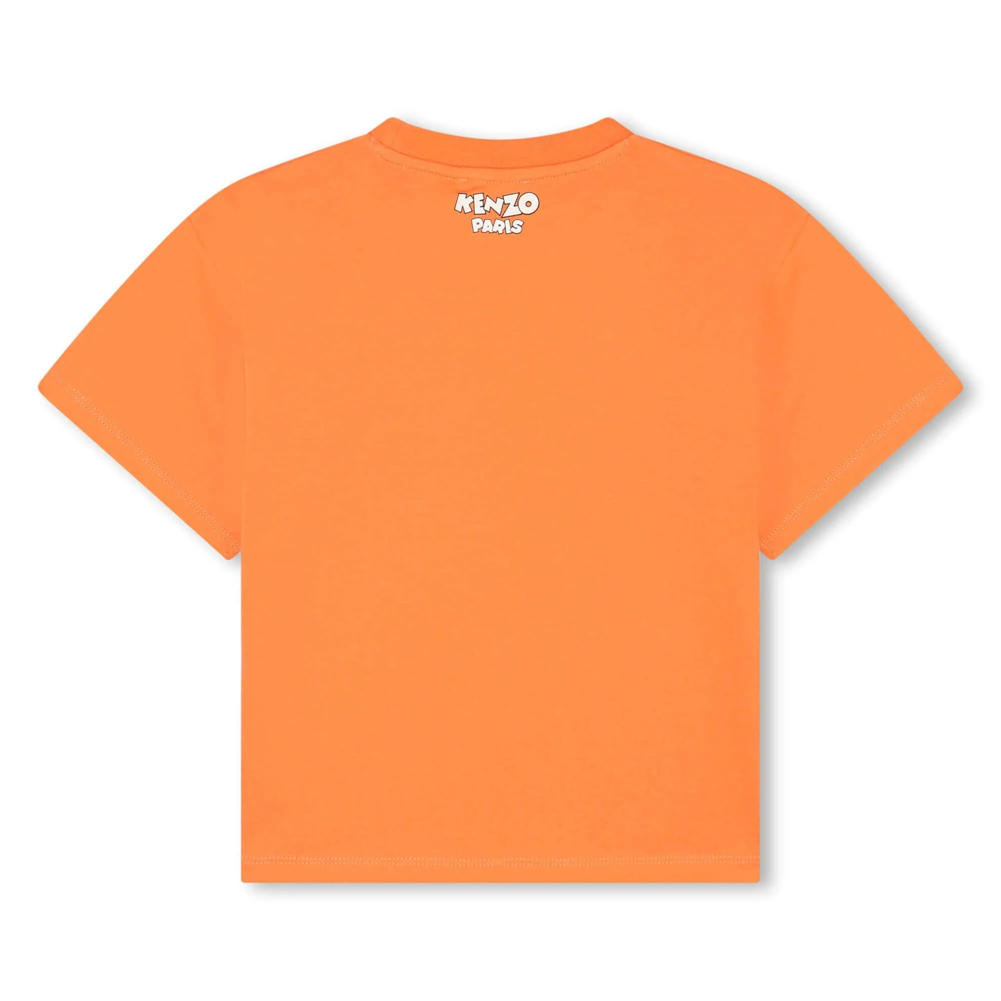 Jungen Orange Cartoon Logo T-Shirt