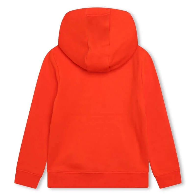 Jungen Orange Kapuzenpullover