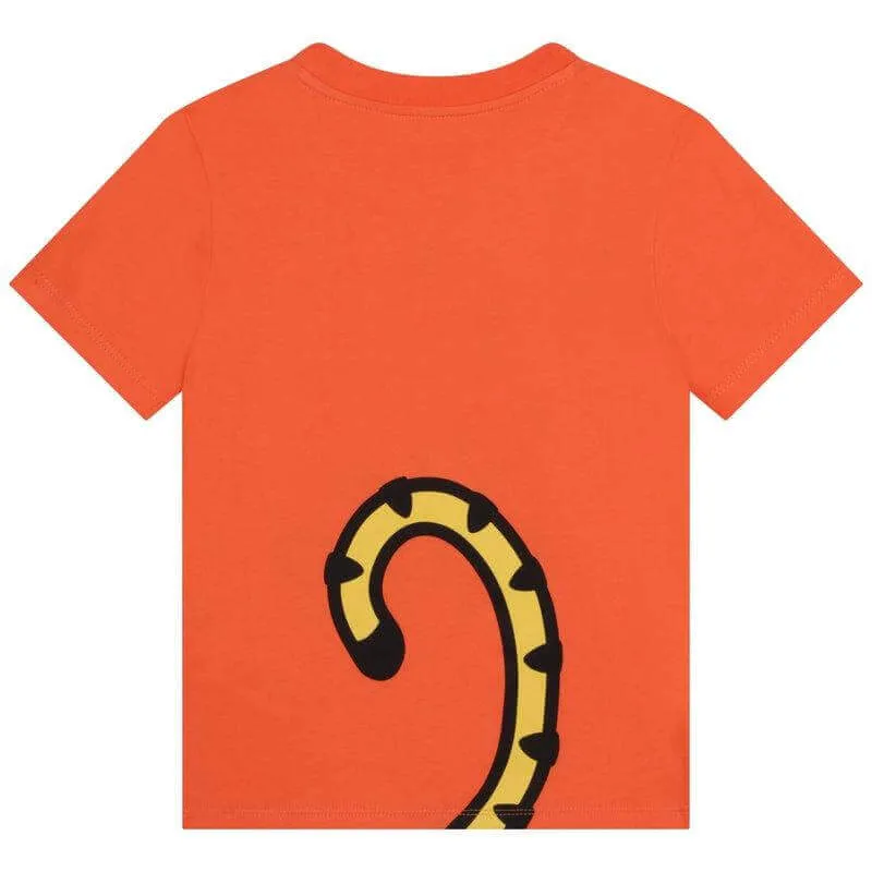 Jungen Orange KOTORA Tiger T-Shirt