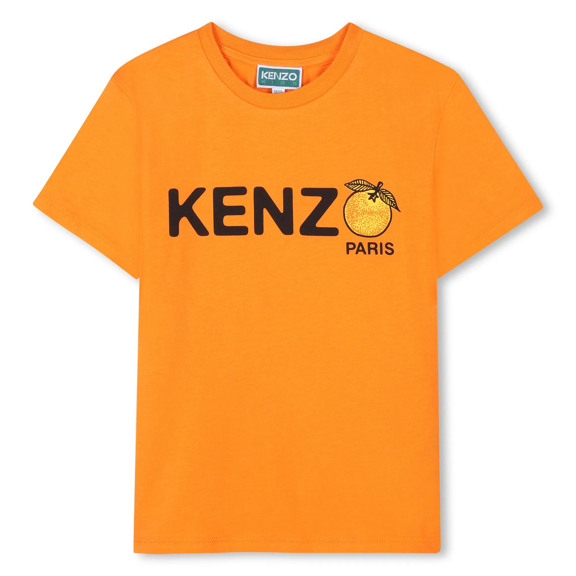 Jungen T-Shirt mit orangefarbenem Logo