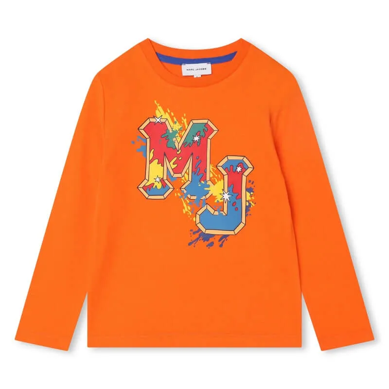 Bio T-Shirt für Jungen in Orange