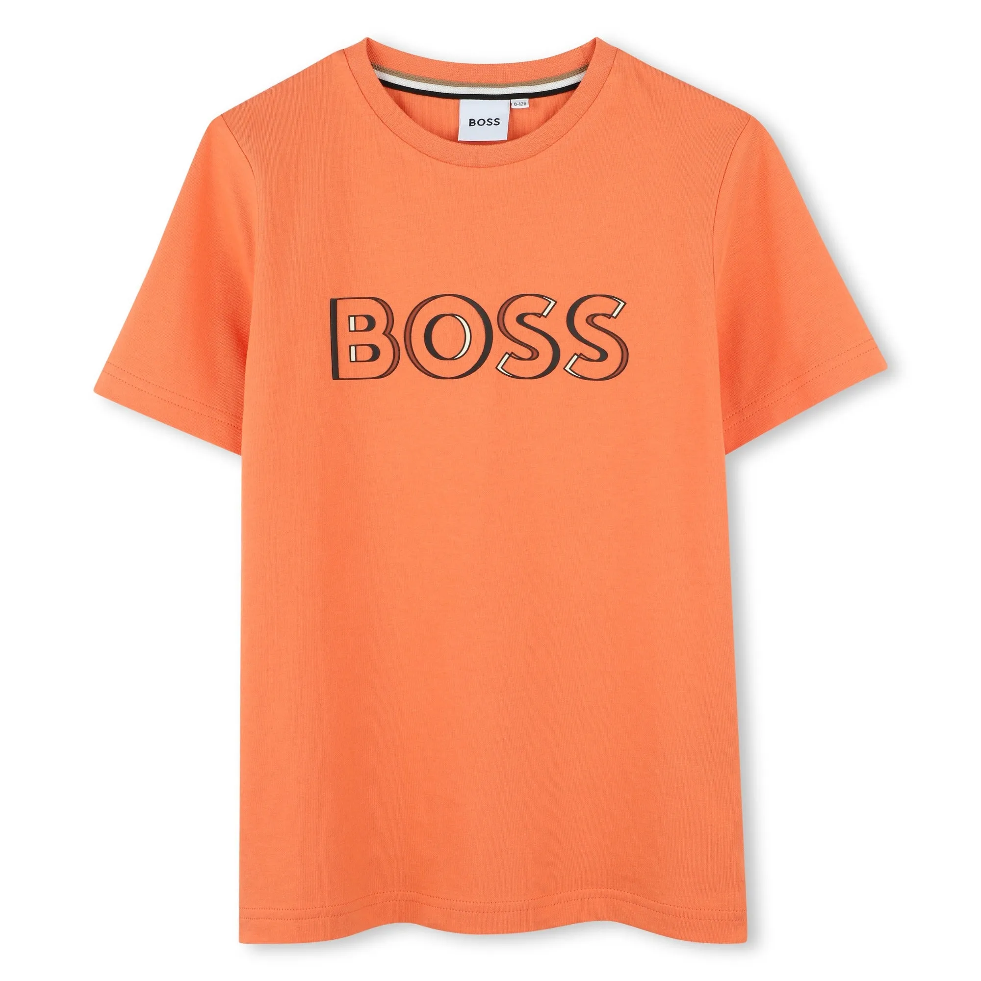 Jungen T-Shirt mit kurzen Ärmeln in Orange
