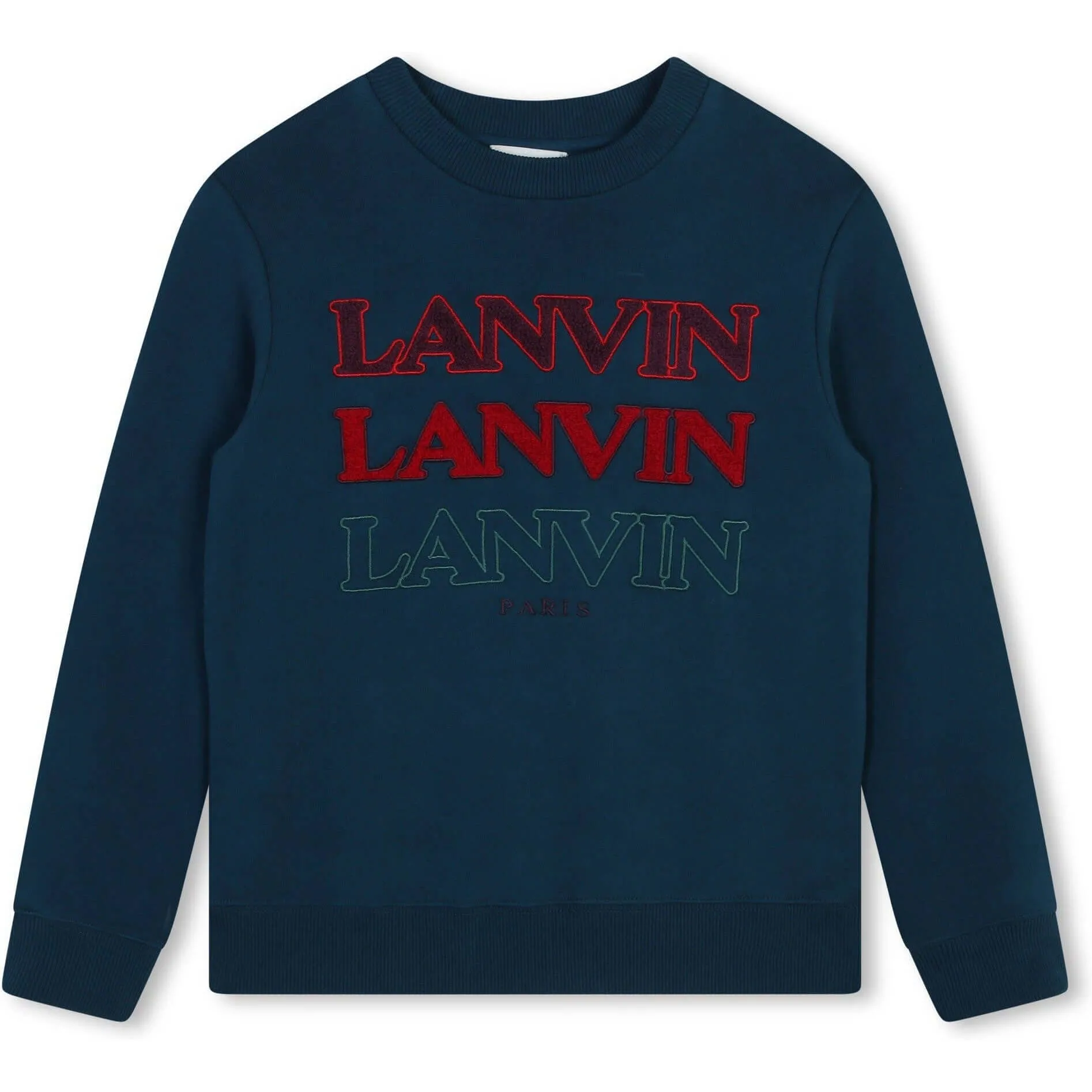 Bio-Sweatshirt für Jungen mit Logo in Petrol