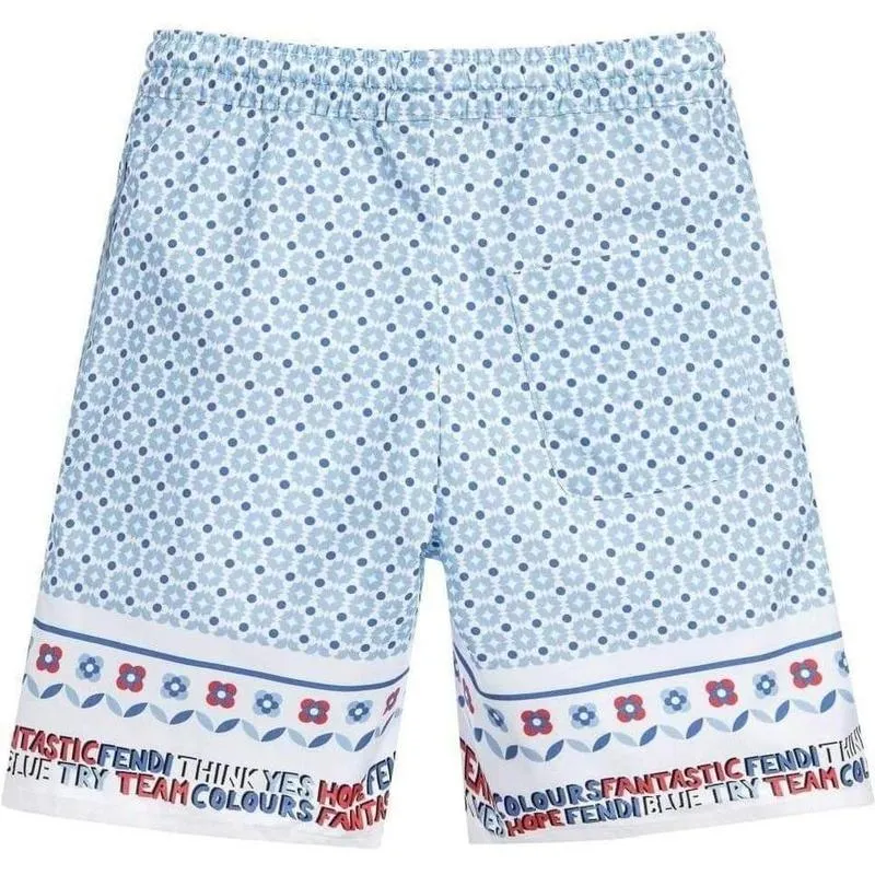 Jungen Hellblaue Bandana-Print Shorts