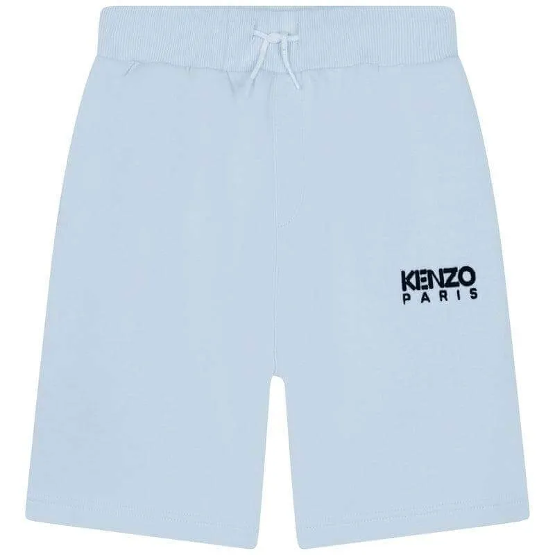 Jungen Hellblaue Baumwoll-Jersey Shorts
