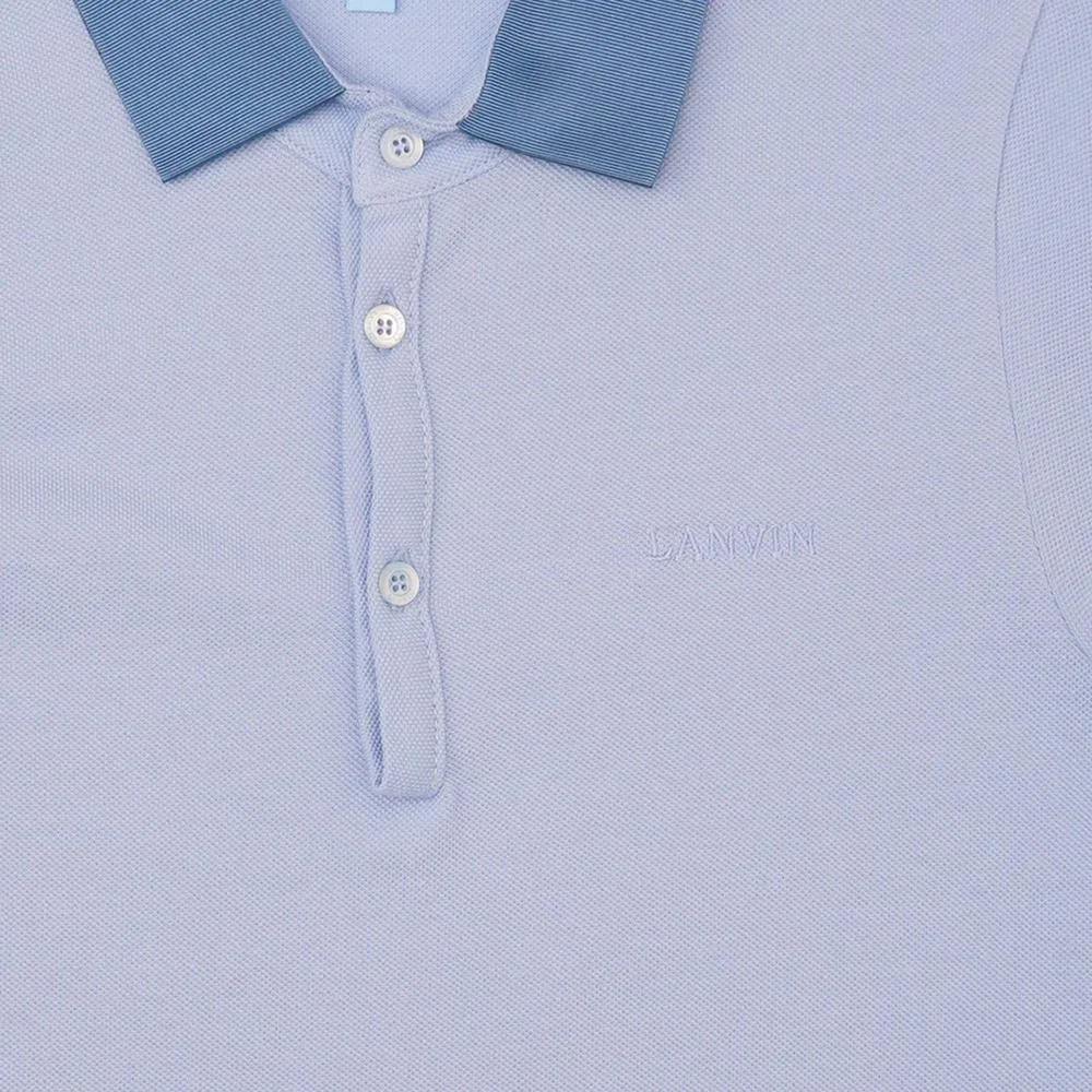 Jungen Hellblaues Polo-Shirt