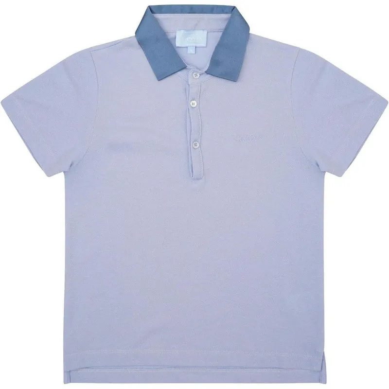 Jungen Hellblaues Polo-Shirt