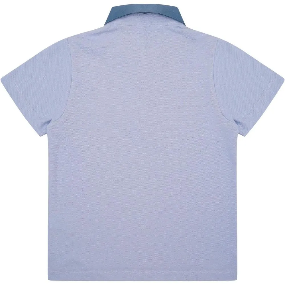 Jungen Hellblaues Polo-Shirt