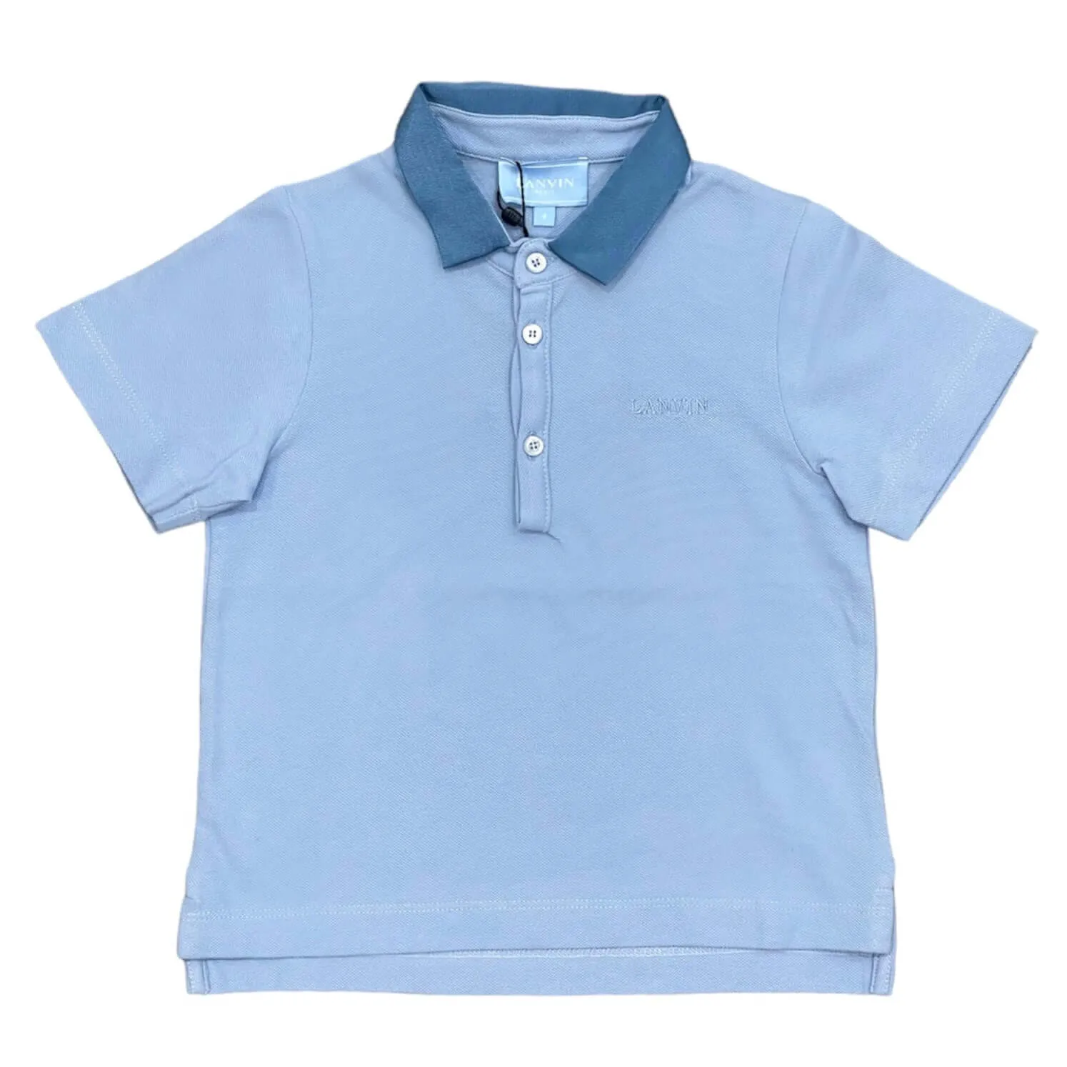 Jungen Hellblaues Polo-Shirt