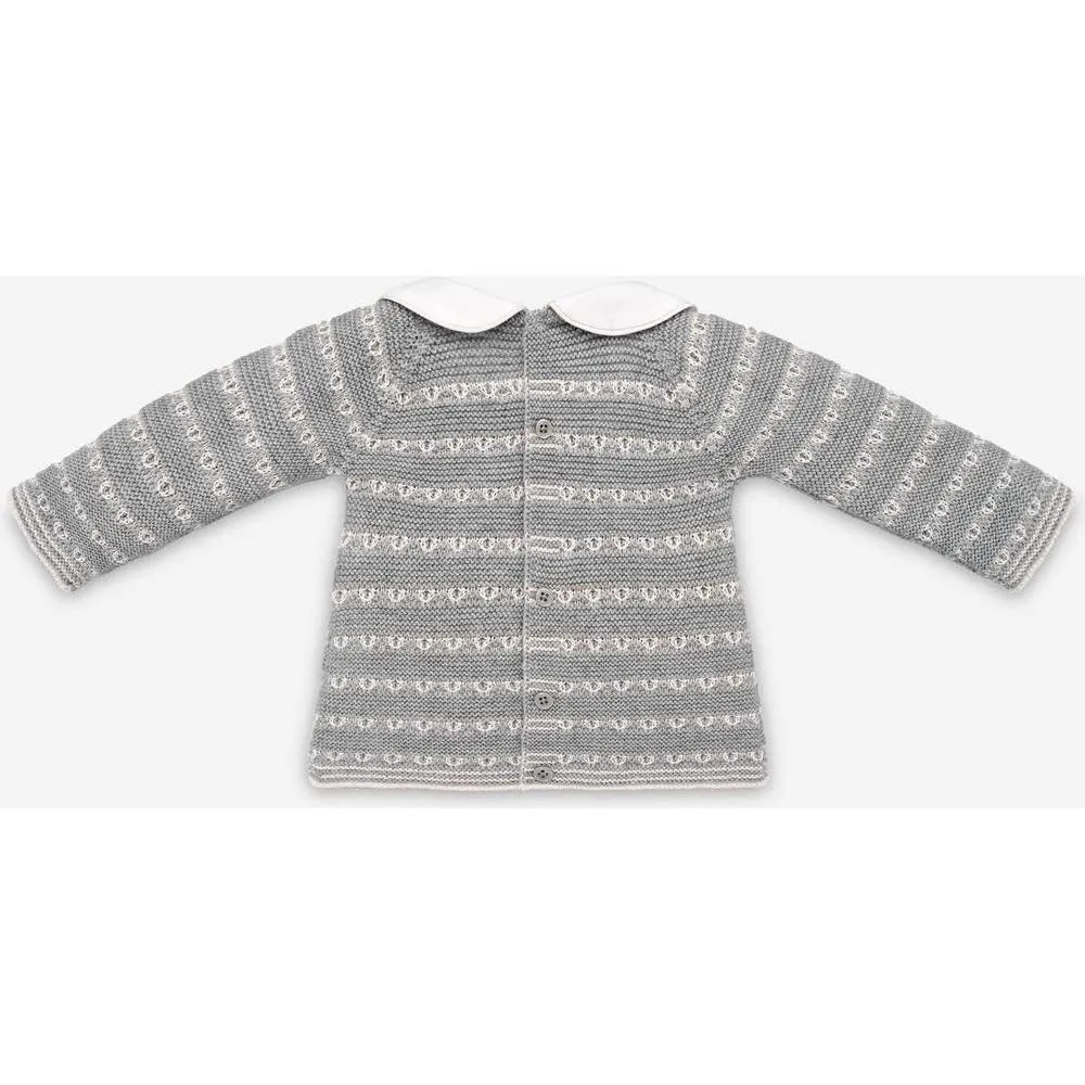 Jungen Hellgrauer 'Saturno' Strick-Set