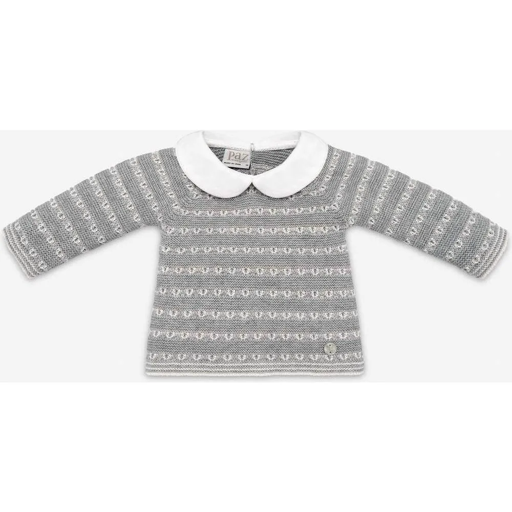 Jungen Hellgrauer 'Saturno' Strick-Set