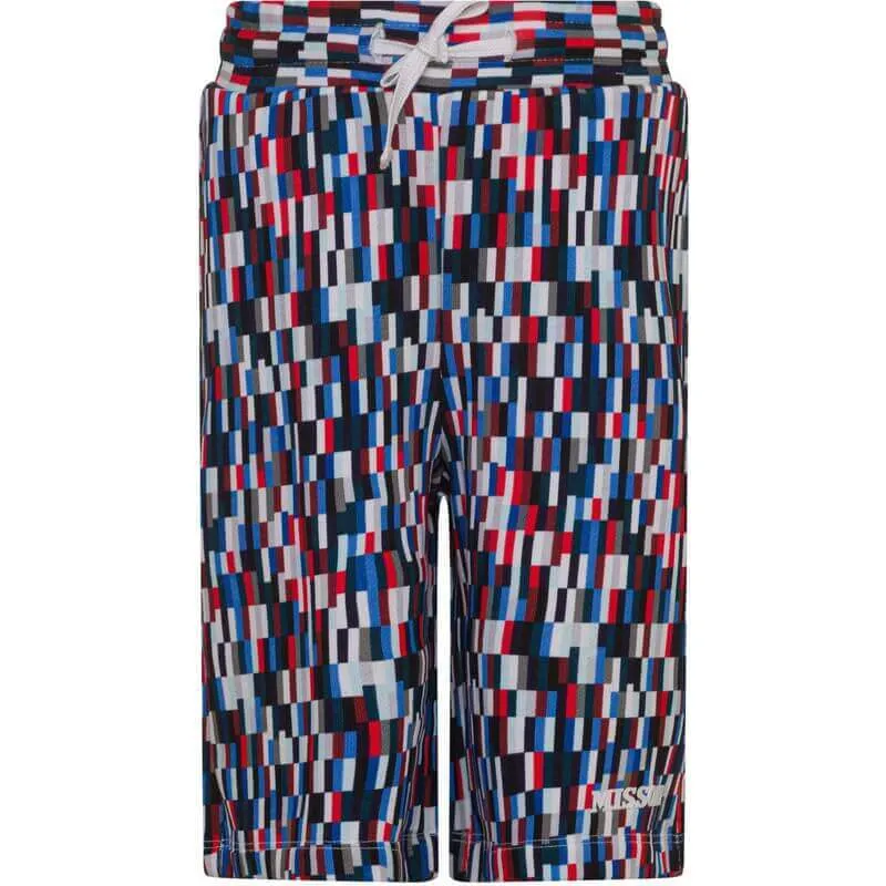 Jungen Pixelprint Baumwollshorts