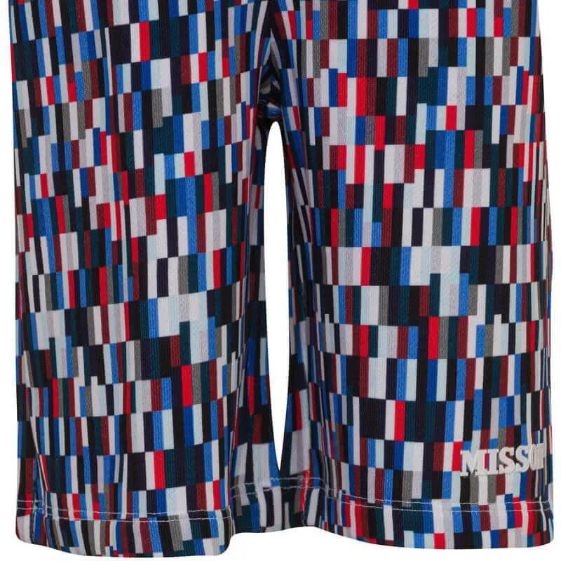 Jungen Pixelprint Baumwollshorts