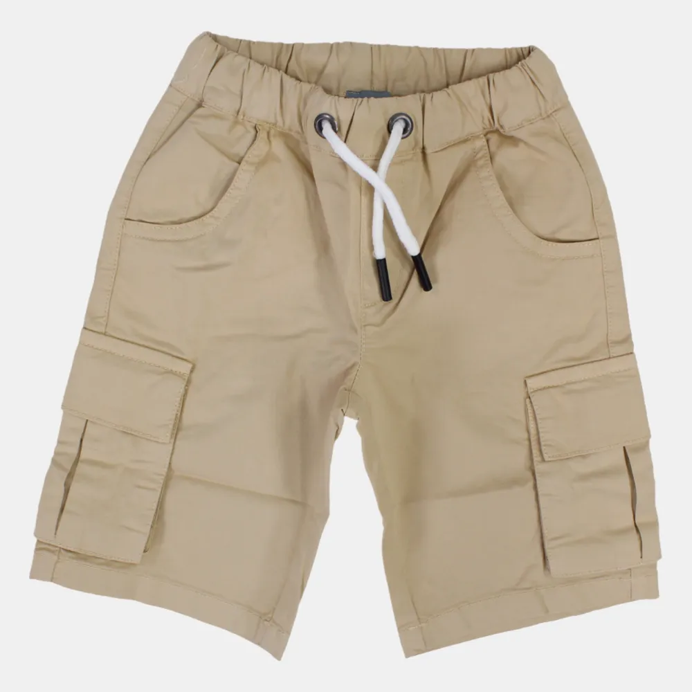 Jungen Einfache Gabardine Cargo Shorts