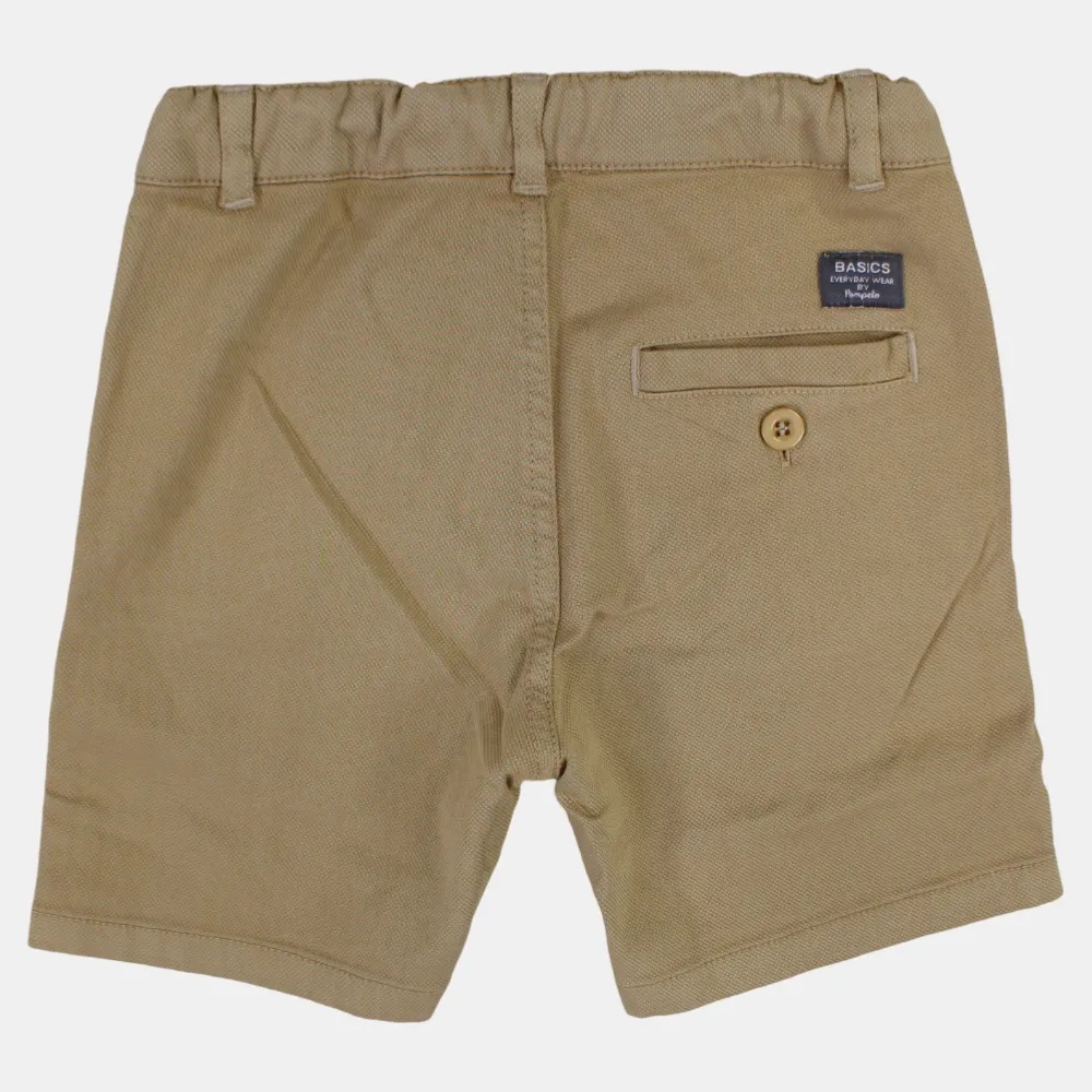 Jungen Einfache Gabardine Shorts