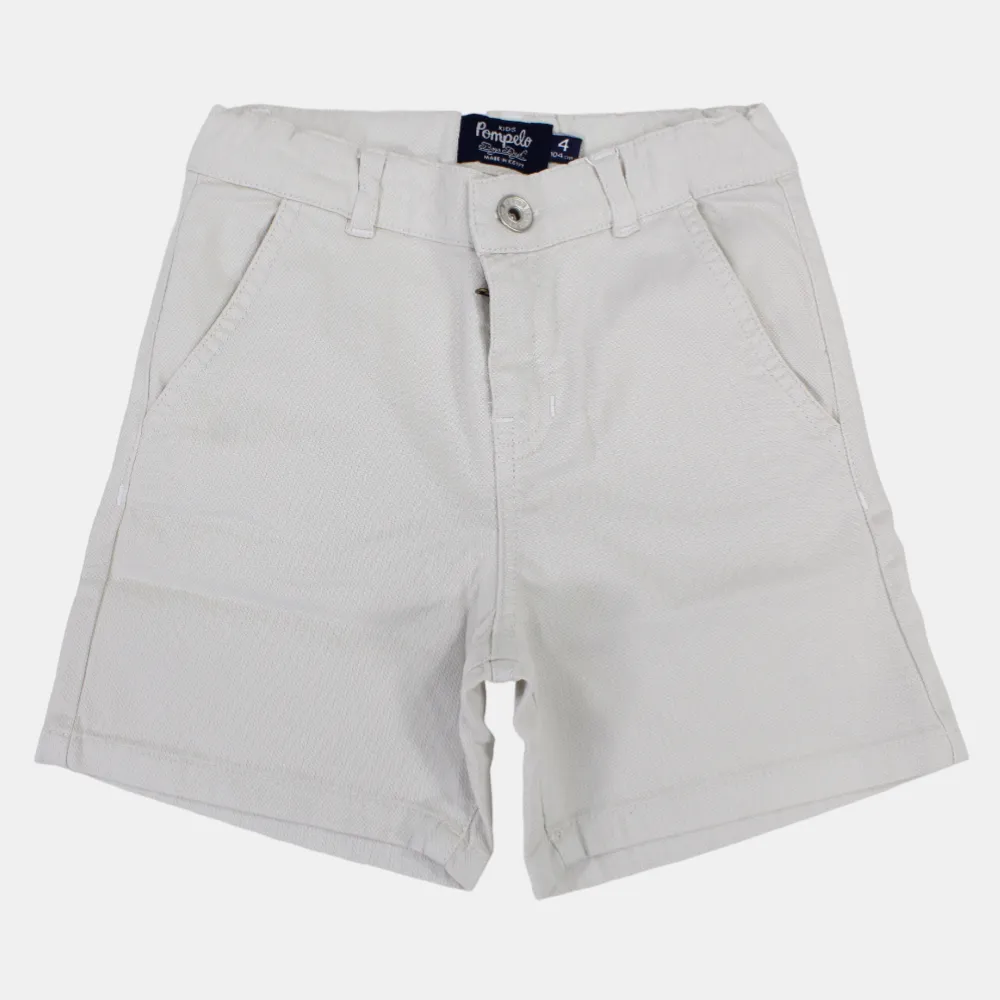 Jungen Einfache Gabardine Shorts