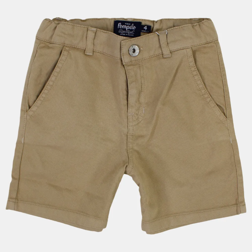 Jungen Einfache Gabardine Shorts