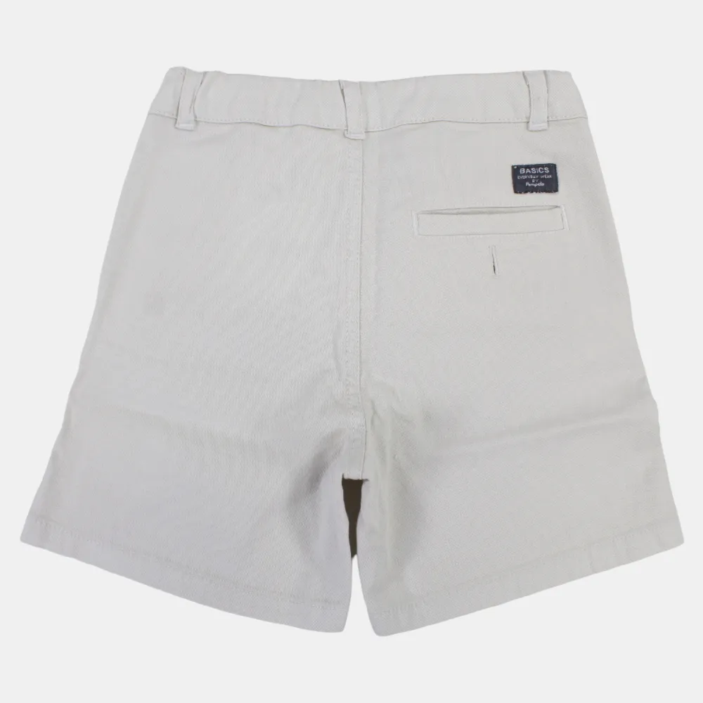 Jungen Einfache Gabardine Shorts
