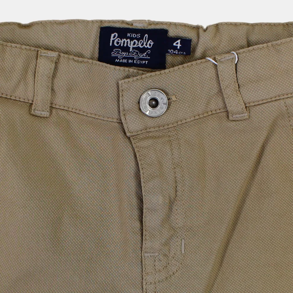 Jungen Einfache Gabardine Shorts