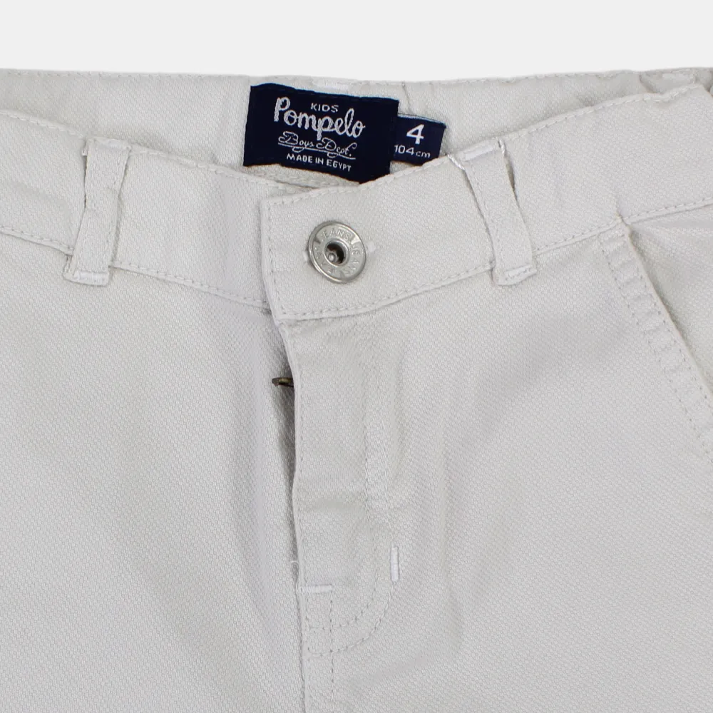 Jungen Einfache Gabardine Shorts