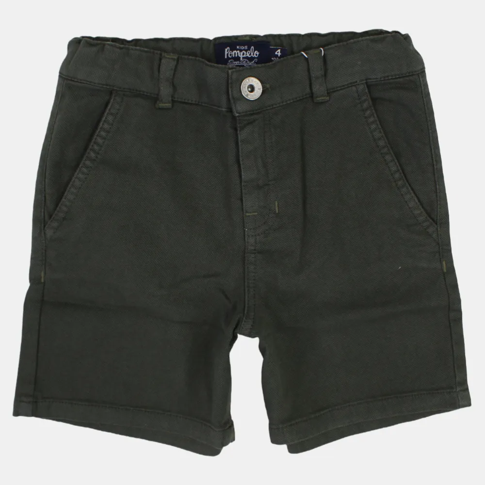 Jungen Einfache Gabardine Shorts
