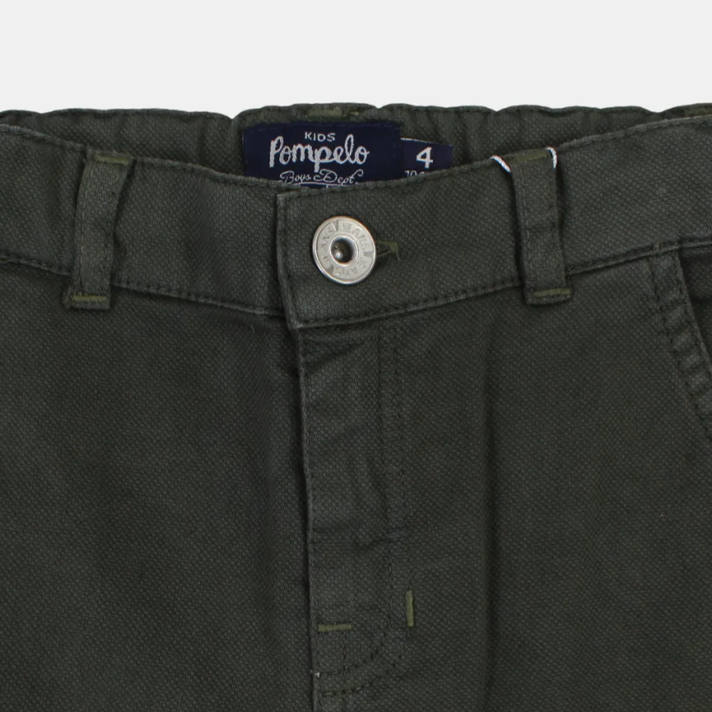 Jungen Einfache Gabardine Shorts