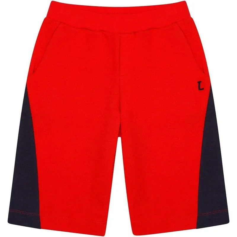 Jungen Kurze Hose in Rot und Marineblau