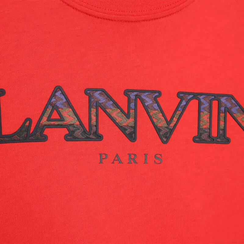Jungen Rotes Buntes Logo T-Shirt