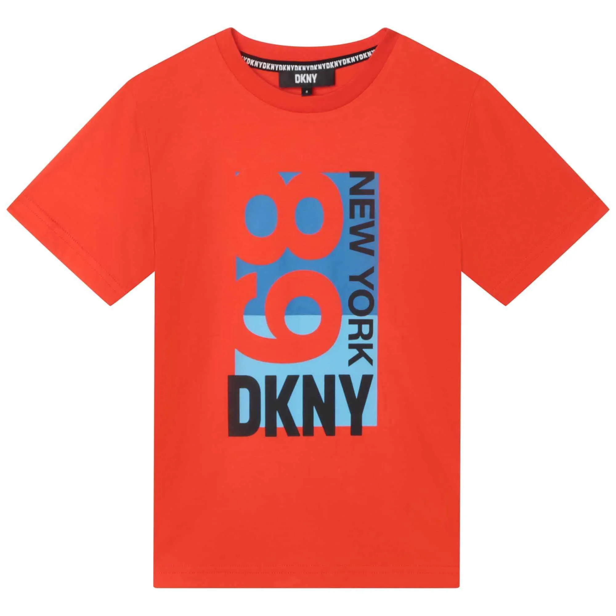 Jungen Rotes Baumwoll-Logo T-Shirt