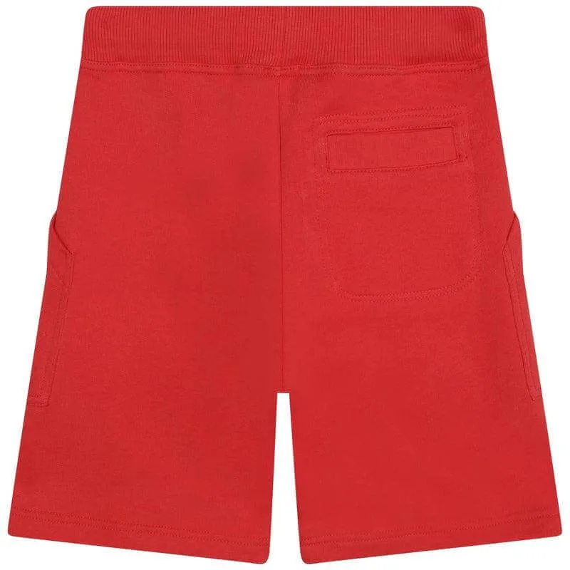 Jungen Rote Curb Logo Shorts