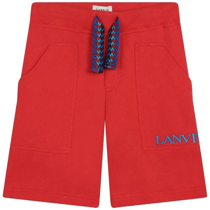Jungen Rote Curb Logo Shorts