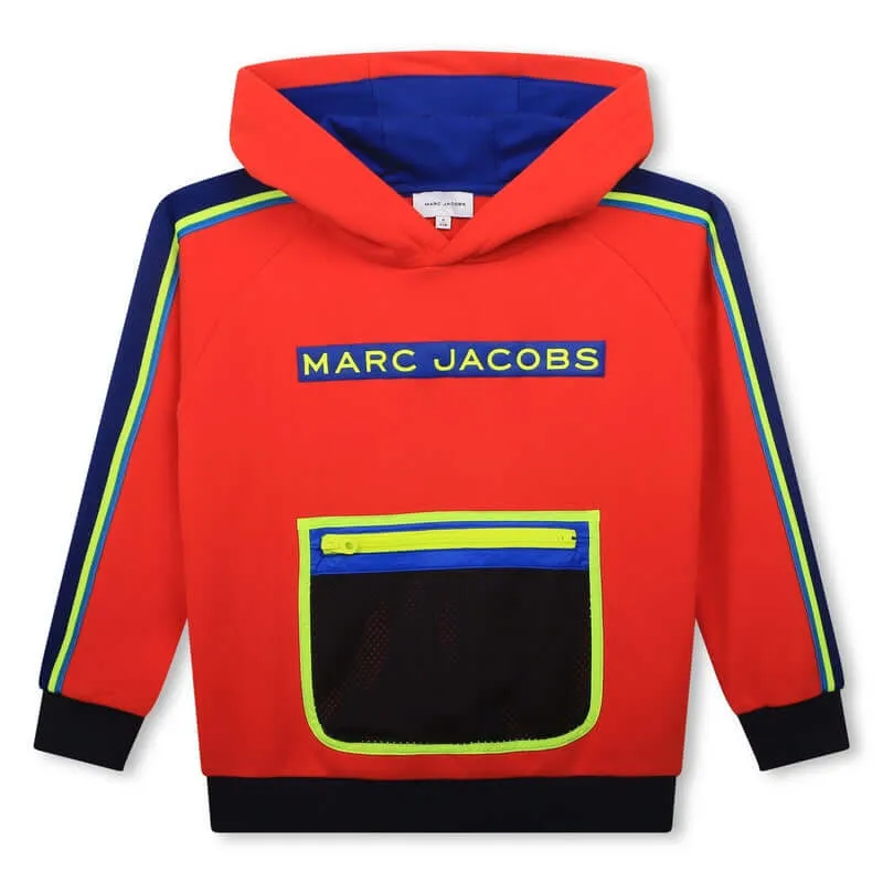 Jungen Rote Kapuzenpullover